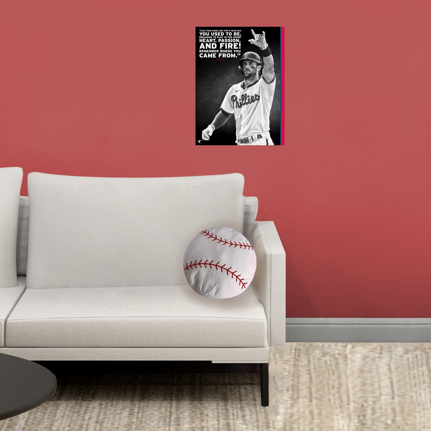 Philadelphia Phillies: Bryce Harper Inspirational Poster - Officially Licensed MLB Removable Adhesive Decal