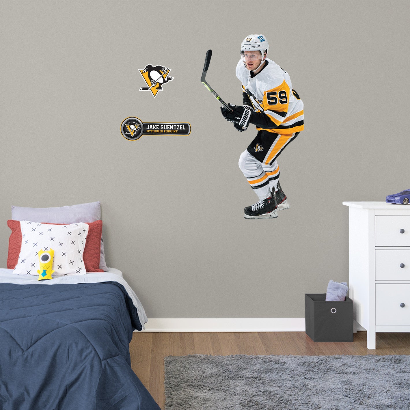 Pittsburgh Penguins: Jake Guentzel - Officially Licensed NHL Removable Adhesive Decal