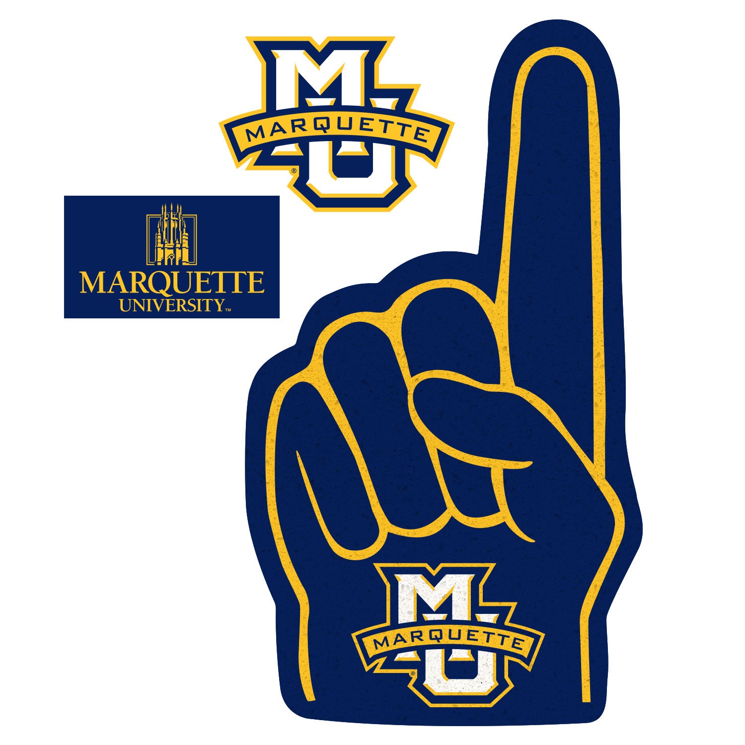 Marquette Golden Eagles MU State Decal