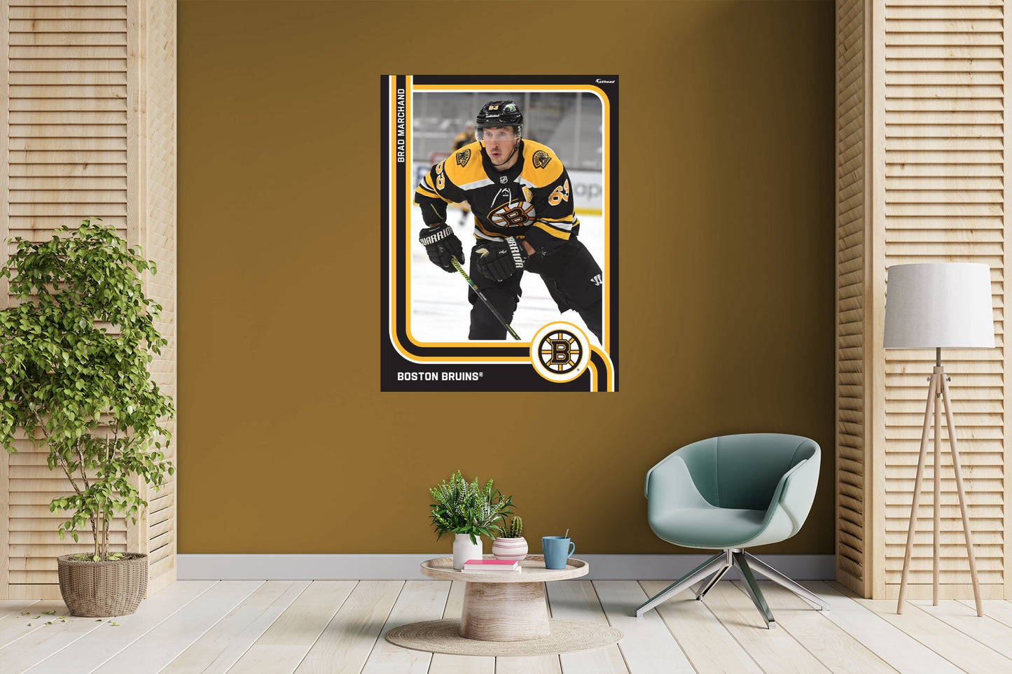 Boston Bruins: Brad Marchand Poster - Officially Licensed NHL Removable Adhesive Decal