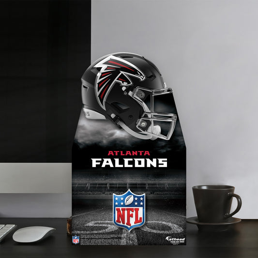 Atlanta Falcons:   Helmet  Mini   Cardstock Cutout  - Officially Licensed NFL    Stand Out