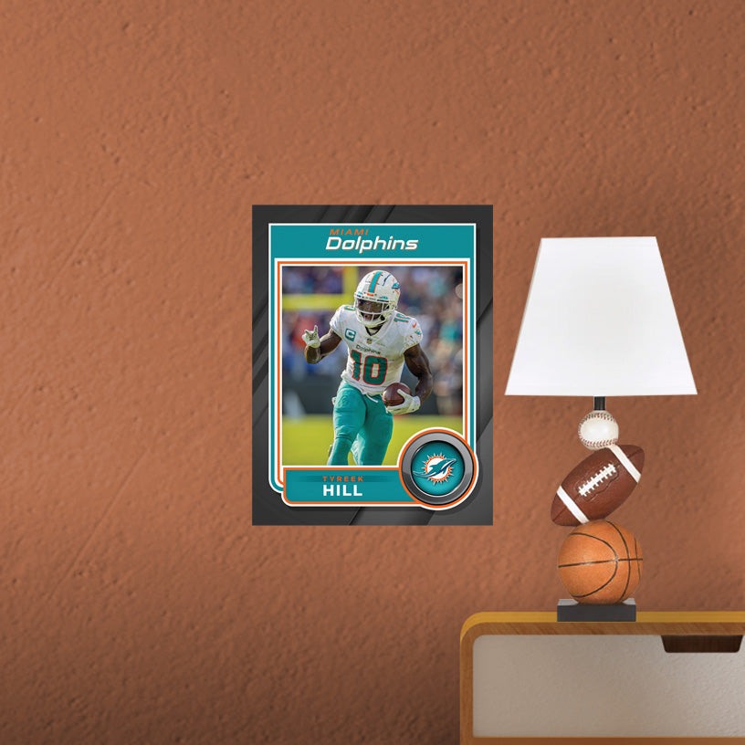 Miami Dolphins: Tyreek Hill Poster - Officially Licensed NFL Removable Adhesive Decal