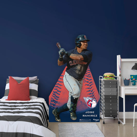 Cleveland Guardians: José Ramirez Life-Size Foam Core Cutout - Officially Licensed MLB Stand Out