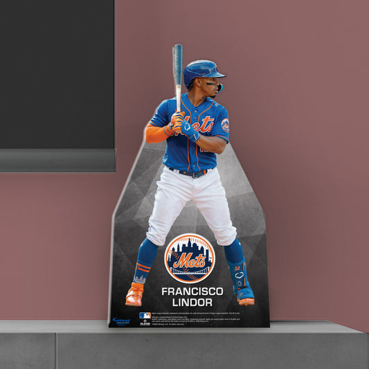 New York Mets: Francisco Lindor   Mini   Cardstock Cutout  - Officially Licensed MLB    Stand Out