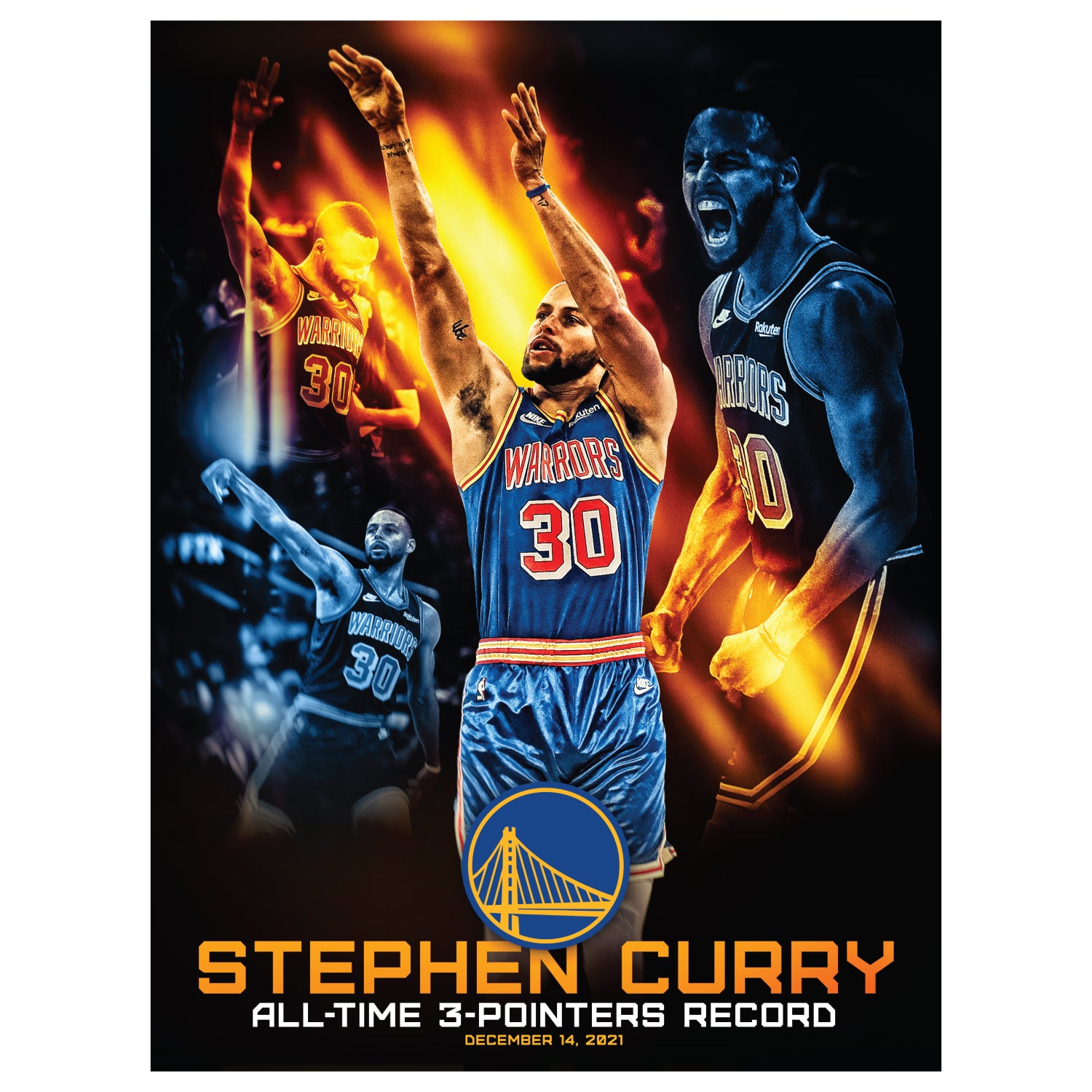 Golden State Warriors: Stephen Curry 2022 Champion Trophy Poster - Off –  Fathead