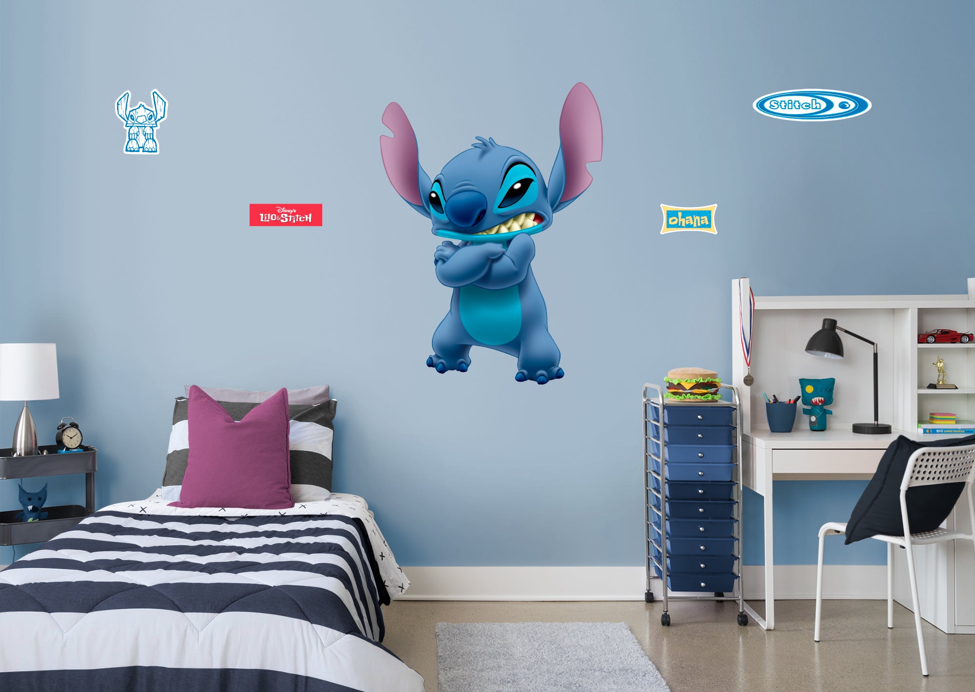 Lilo & Stitch: Lilo RealBig - Disney Removable Adhesive Wall Decal Giant Character +4 Wall Decals 33W x 50H