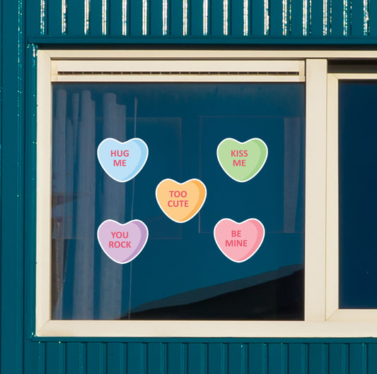 Valentine's Day: You Rock Window Clings - Removable Window Static Decal