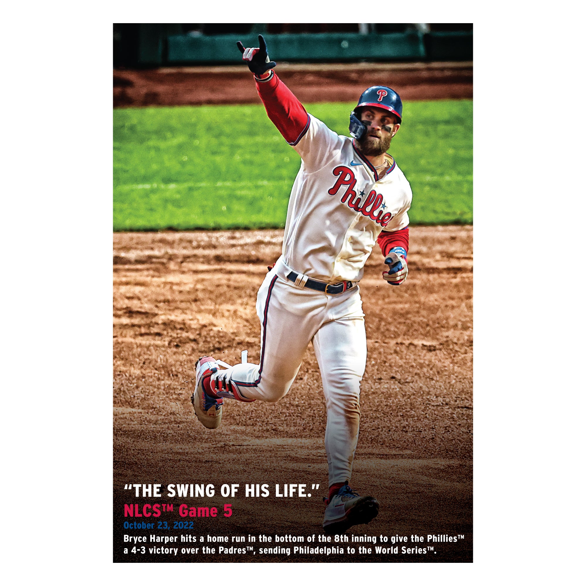 Philadelphia Phillies: Bryce Harper 2022 NLCS HR Poster - Officially L