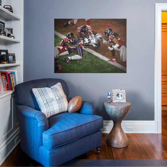New England Patriots: James White Super Bowl 51 Game Winning Td Mural        - Officially Licensed NFL Removable Wall   Adhesive Decal