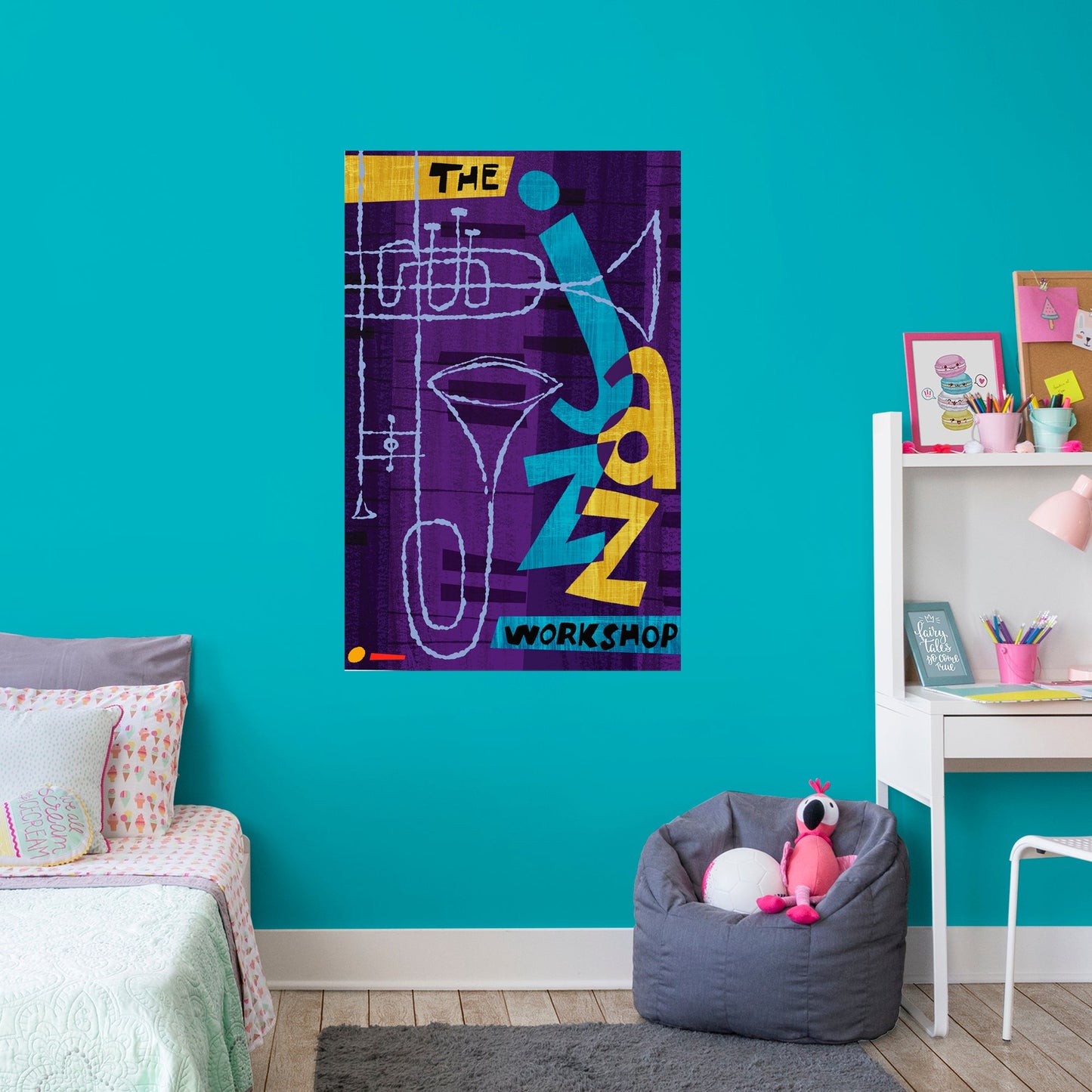Soul Movie:  Jazz Workshop Mural        - Officially Licensed Disney Removable Wall   Adhesive Decal