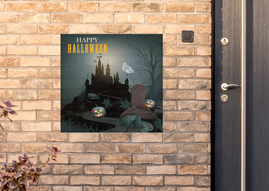 Halloween:  Far Away Castle Alumigraphic        -      Outdoor Graphic