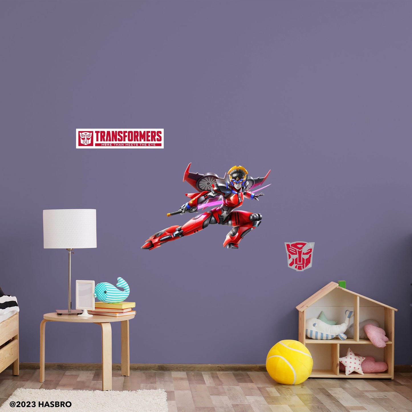 Transformers: Windblade RealBig - Officially Licensed Hasbro Removable Adhesive Decal