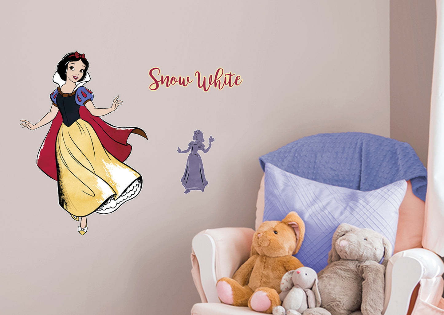 Snow White:  Modern Storybook        - Officially Licensed Disney Removable Wall   Adhesive Decal