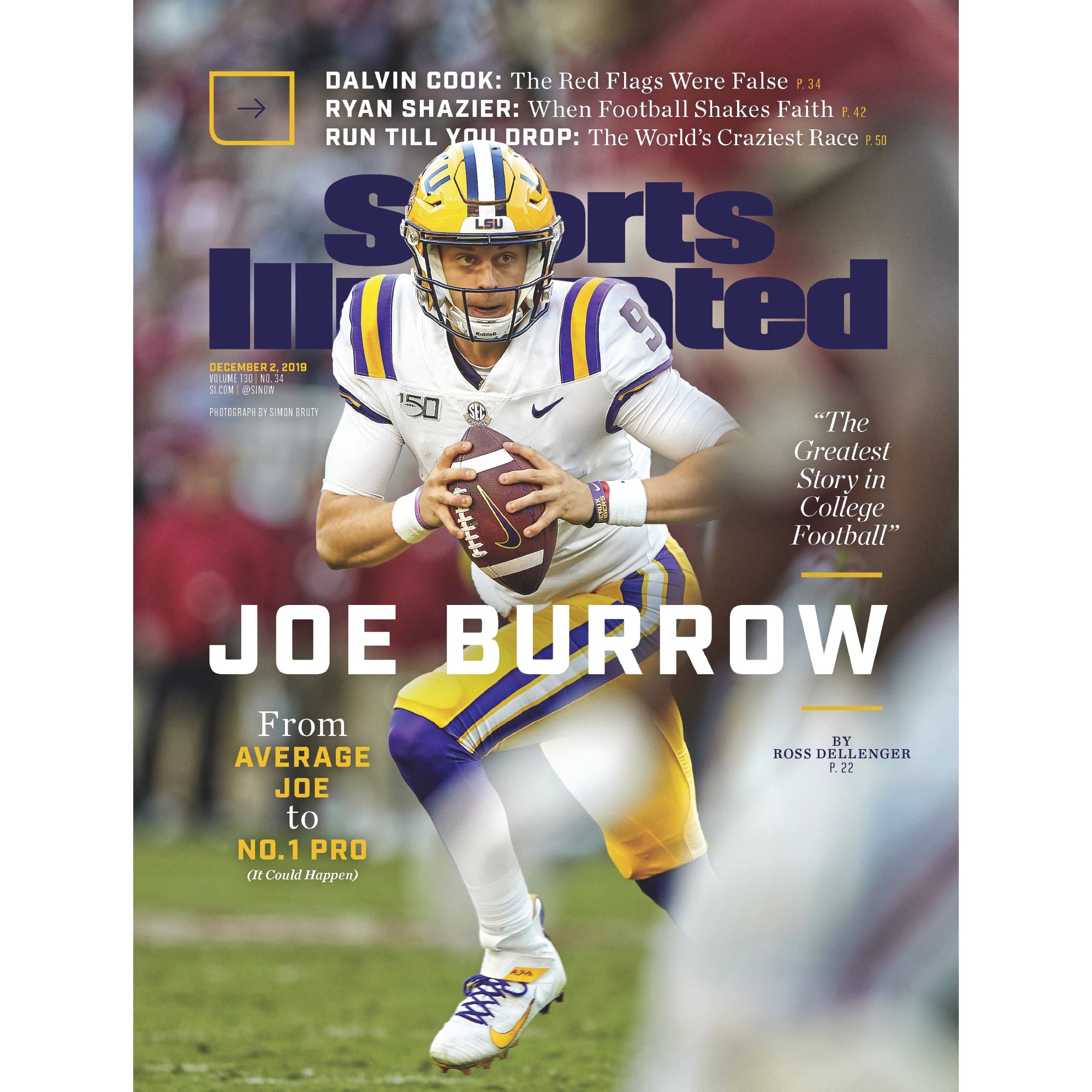 LSU Tigers Retro Brand #9 Joe Burrow (Burreaux) 2018 Alternate