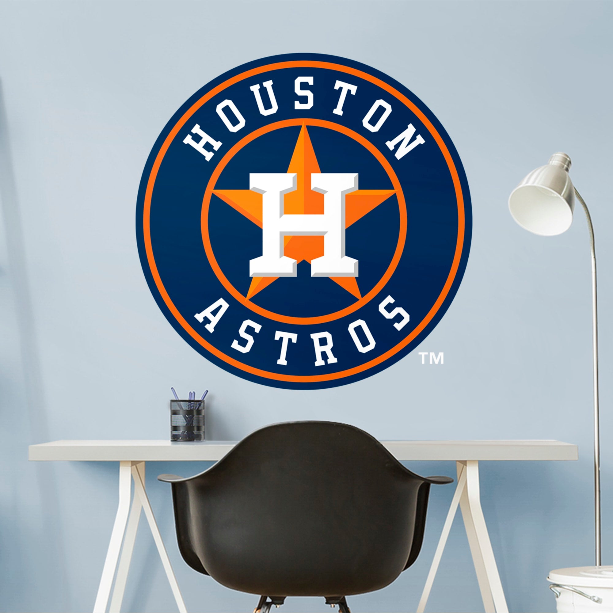 Houston Astros Half Baseball Logo Sticker Decal 6