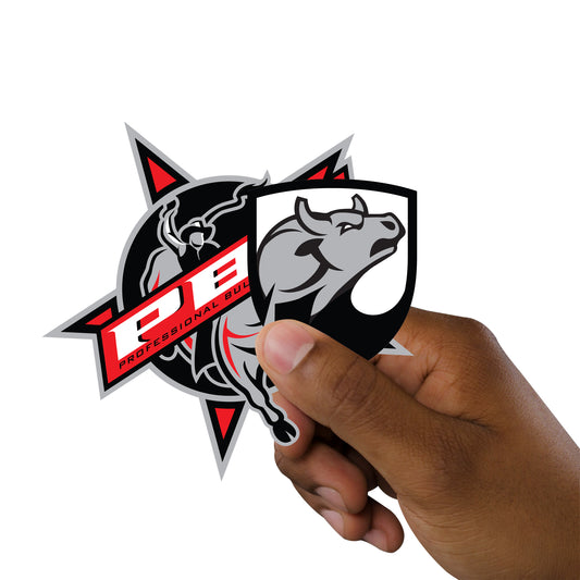 PBR:  Bulls Minis        - Officially Licensed Pro Bull Riding Removable     Adhesive Decal