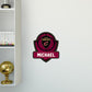 Cleveland Cavaliers: Badge Personalized Name - Officially Licensed NBA Removable Adhesive Decal