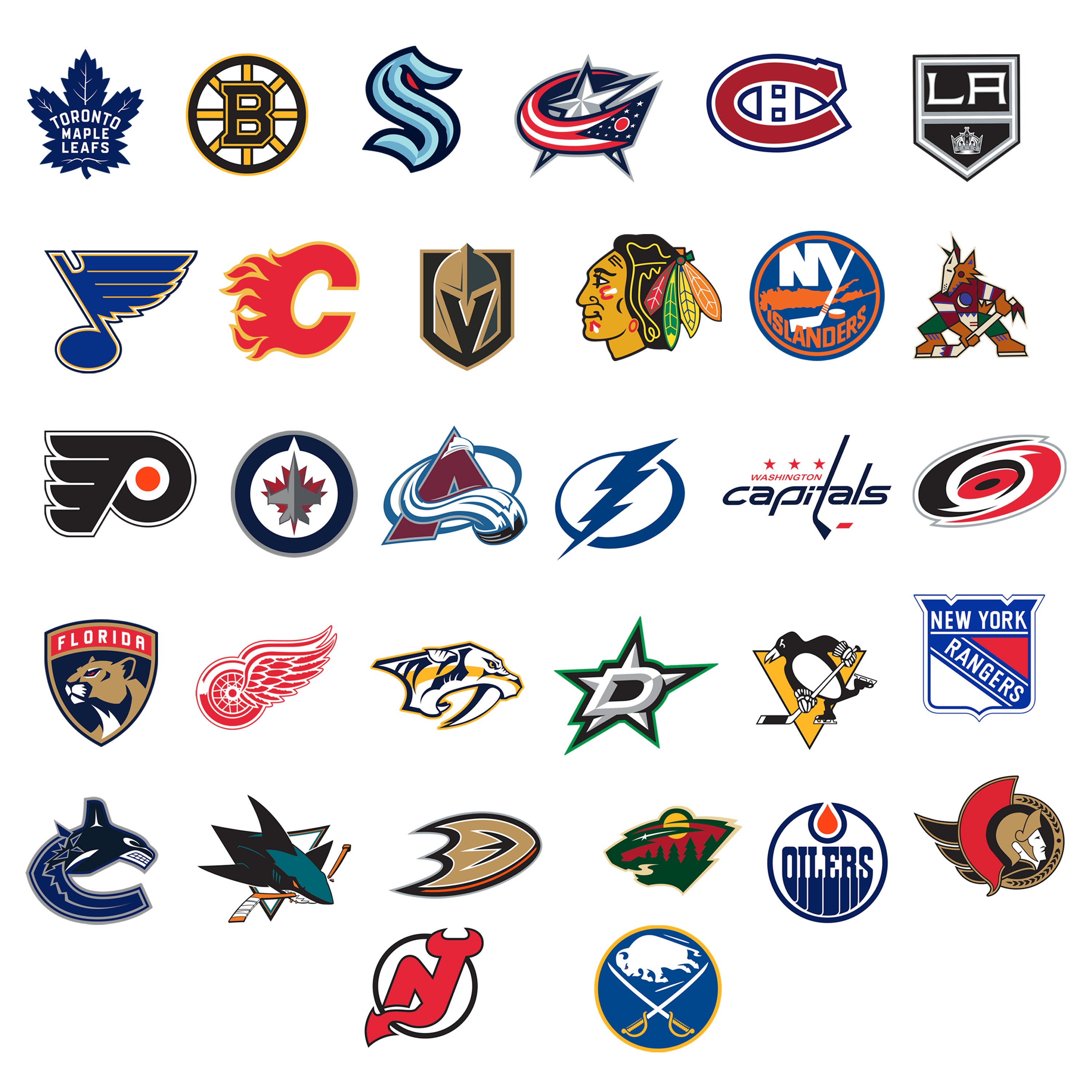 NEW NHL Logo Sticker Sheets 2023 - PICK ANY TEAM - Ice Hockey Decal Peel  Stick