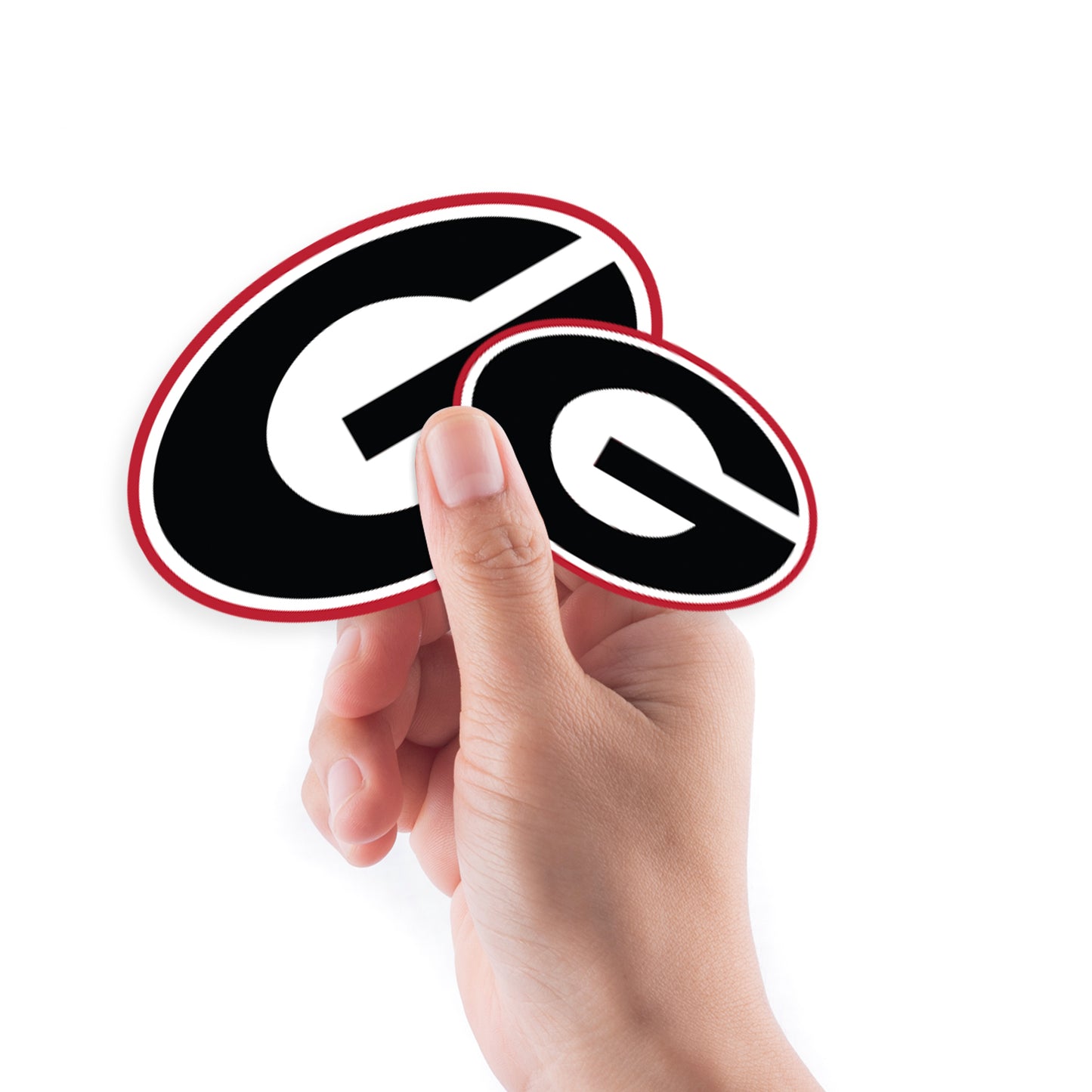 Sheet of 5 -U of Georgia: Georgia Bulldogs  Logo Minis        - Officially Licensed NCAA Removable    Adhesive Decal