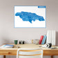 Maps of North America: Jamaica Mural        -   Removable Wall   Adhesive Decal