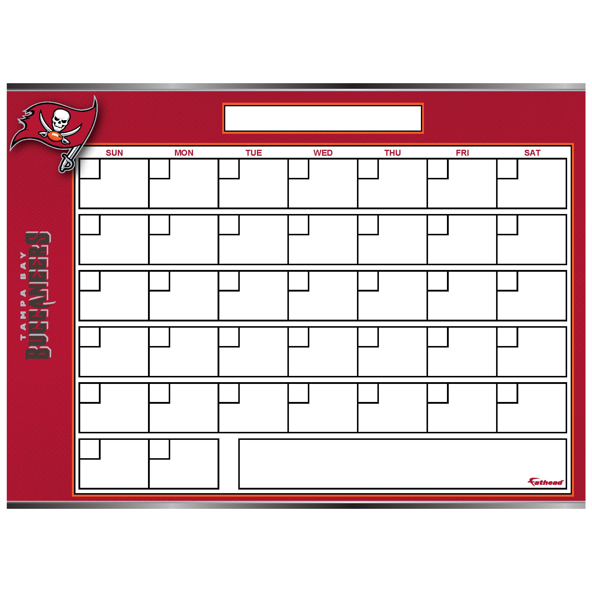 Tampa Bay Buccaneers 2022 Wall Calendar