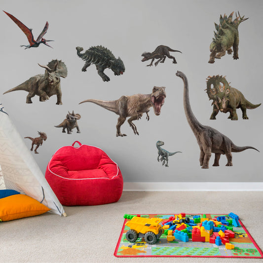 Dinosaurs Collection - Jurassic World: Fallen Kingdom - Officially Licensed Removable Wall Decal