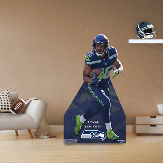 Seattle Seahawks: Tyler Lockett Life-Size Foam Core Cutout - Officially Licensed NFL Stand Out