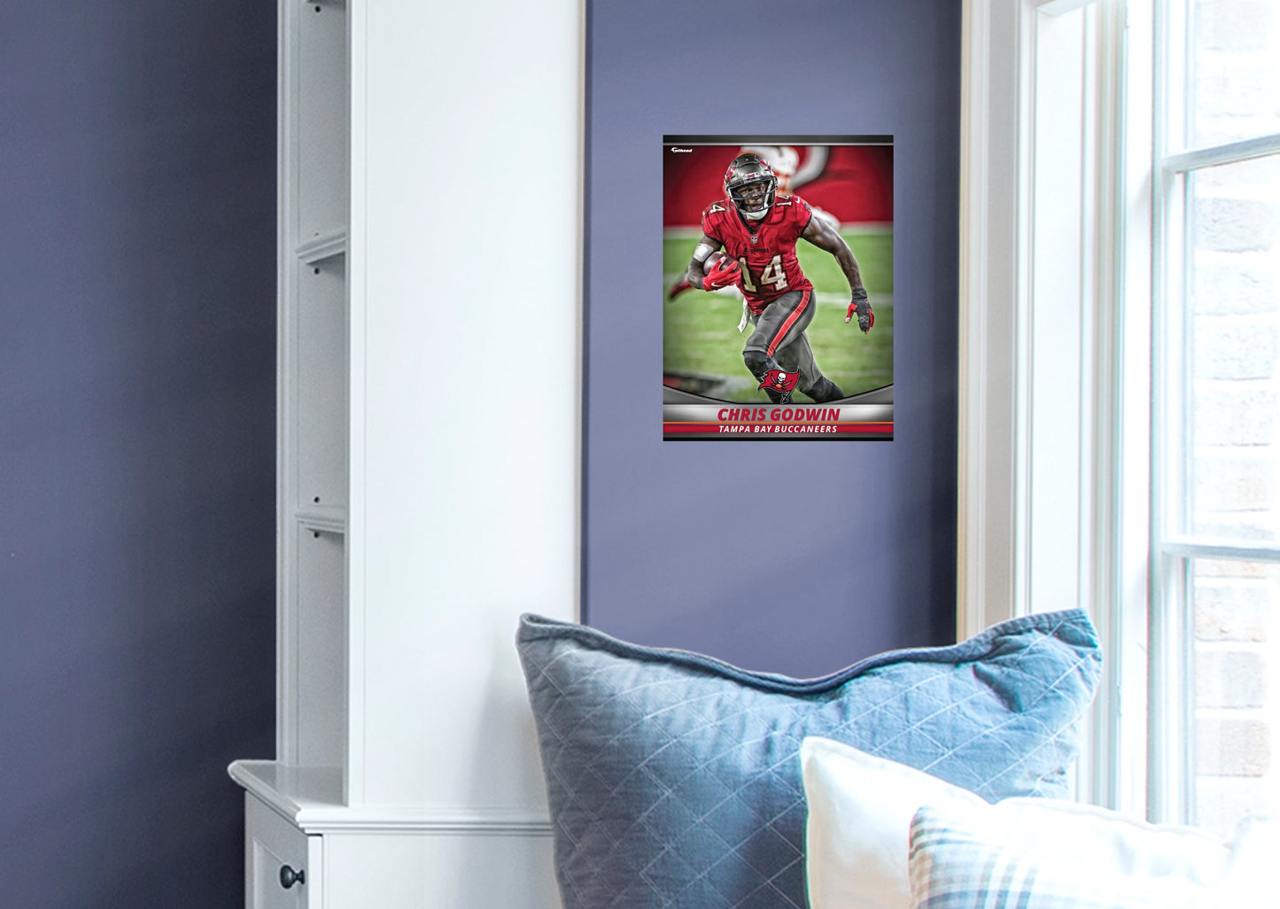 Tampa Bay Buccaneers: Chris Godwin  GameStar        - Officially Licensed NFL Removable     Adhesive Decal