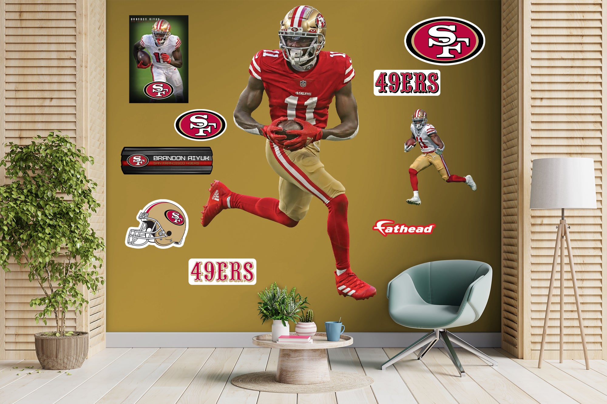 San Francisco 49ers Door Sticker Peel and Stick Removable Door Wallpaper  Decor