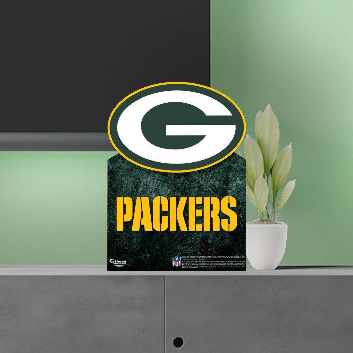 Green Bay Packers:   Logo  Mini   Cardstock Cutout  - Officially Licensed NFL    Stand Out