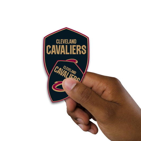 Cleveland Cavaliers: Shield Logo Minis - Officially Licensed NBA Removable Adhesive Decal
