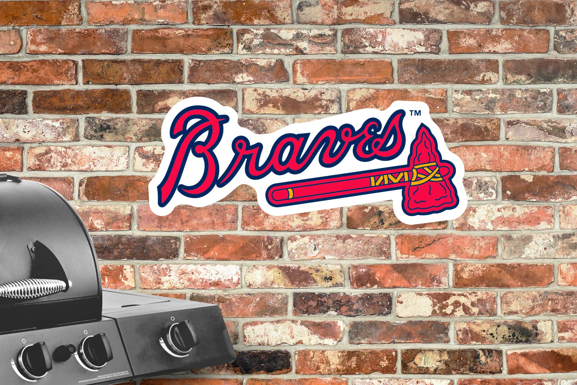 Atlanta Braves: Logo - MLB Outdoor Graphic 12W x 9H