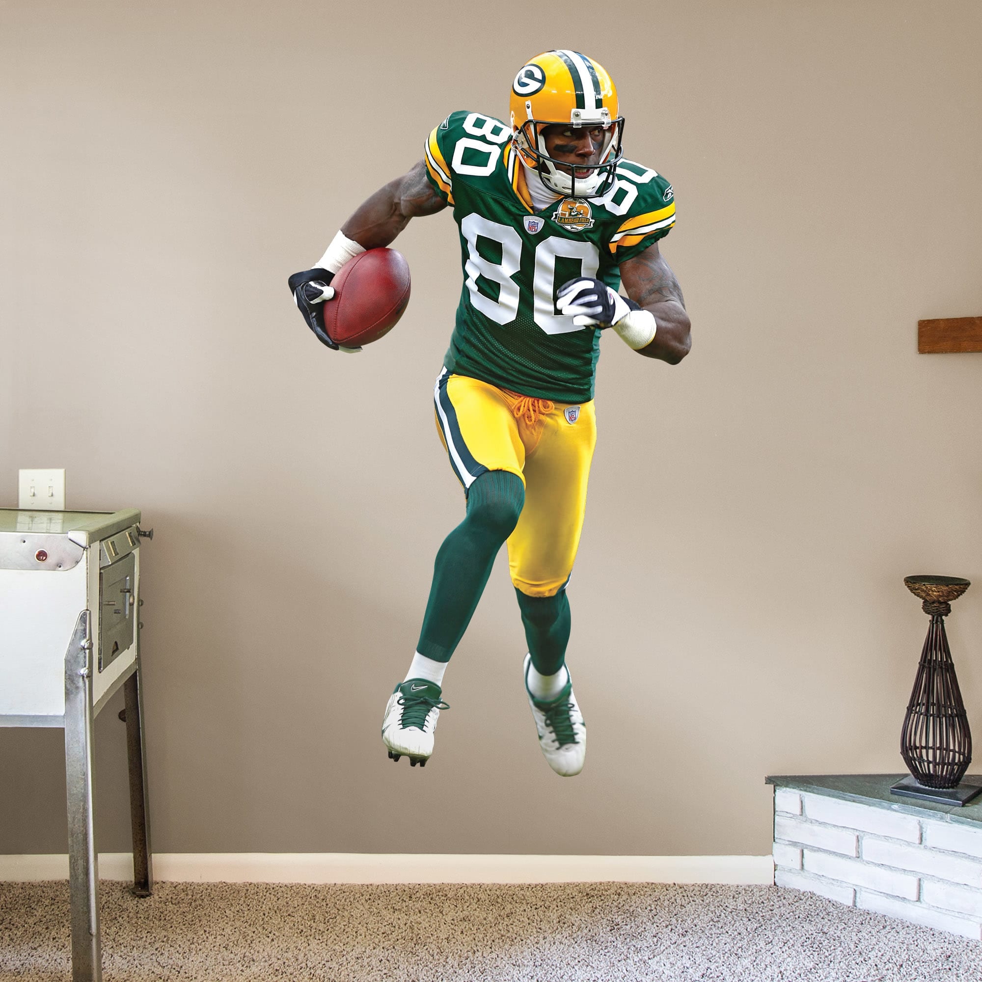 Fathead NFL Green Bay Packers Logo Giant Wall Decal Multi