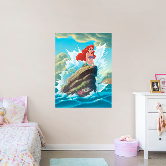 Little Mermaid:  Part Of Your World Mural        - Officially Licensed Disney Removable Wall   Adhesive Decal