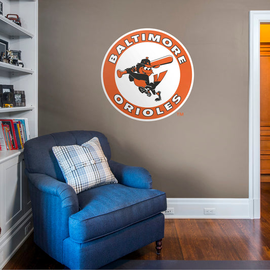 Baltimore Orioles: Classic Logo - Officially Licensed MLB Removable Wall Decal