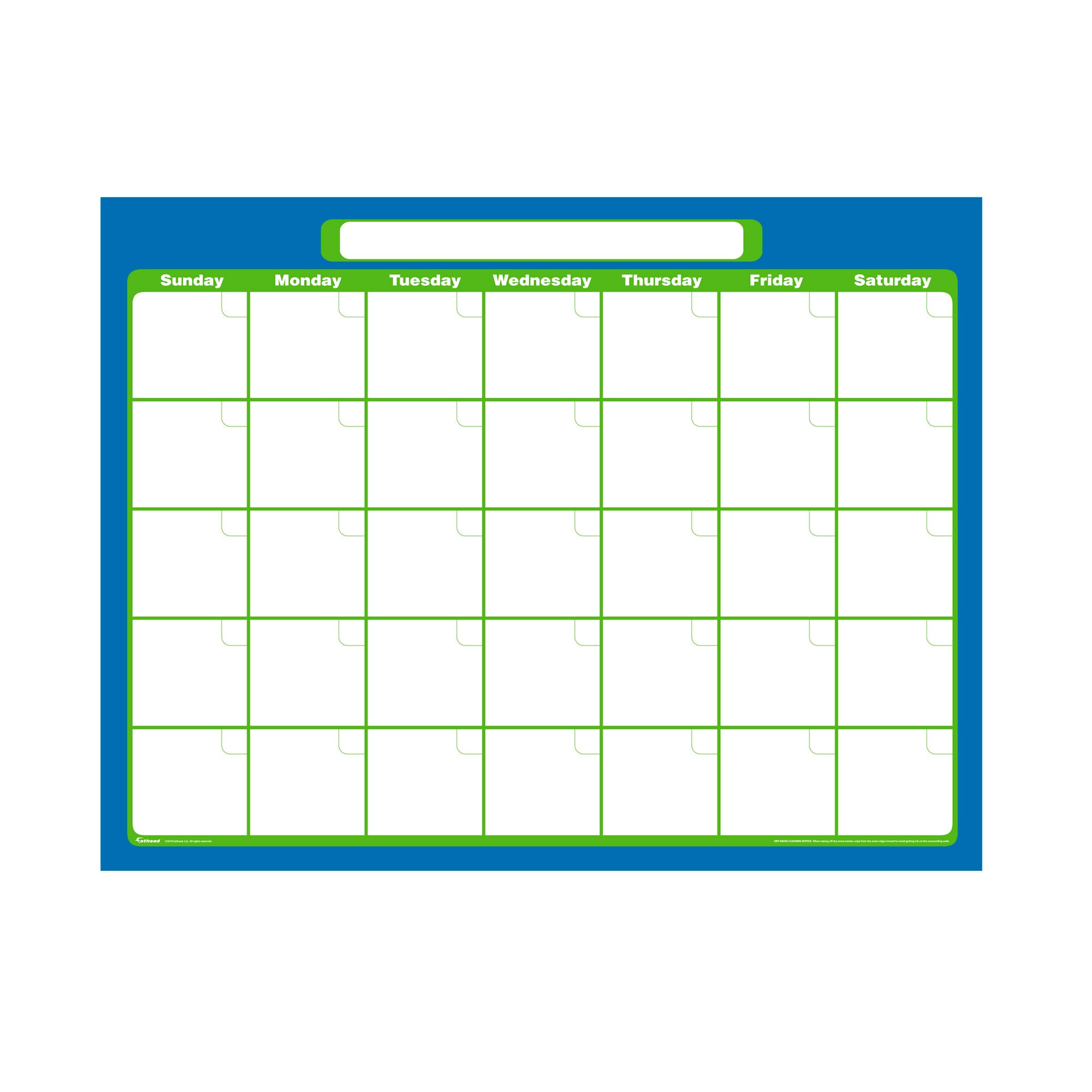 One Month Calendar Dry Erase Removable Wall Adhesive Decal Fathead one-month-calendar-dry-erase-removable-wall-adhesive-decal-fathead