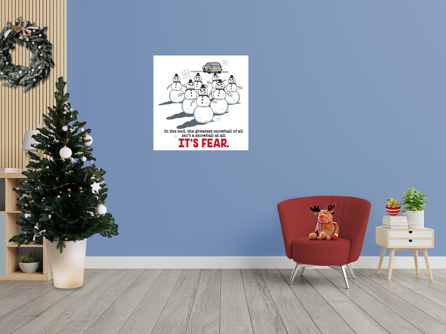 The Office: Snowmen Fear Mural - Officially Licensed NBC Universal Removable Adhesive Decal
