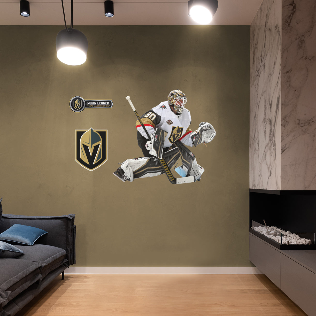 Vegas Golden Knights: Robin Lehner - Officially Licensed NHL Removable Adhesive Decal