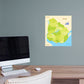 Maps of South America: Uruguay Mural        -   Removable     Adhesive Decal