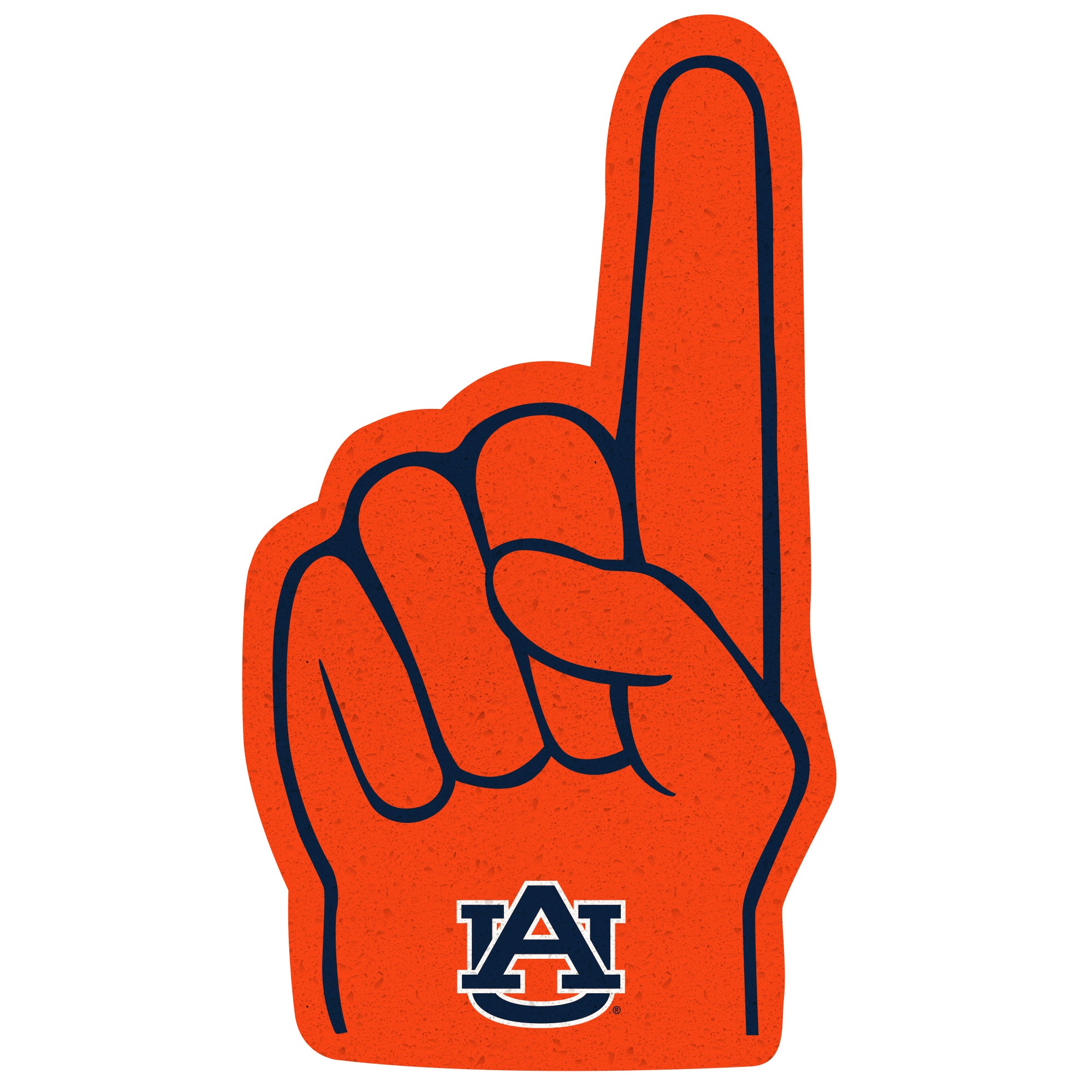 Wholesale Auburn Mascot Logo Shape Cut Carded Pennant