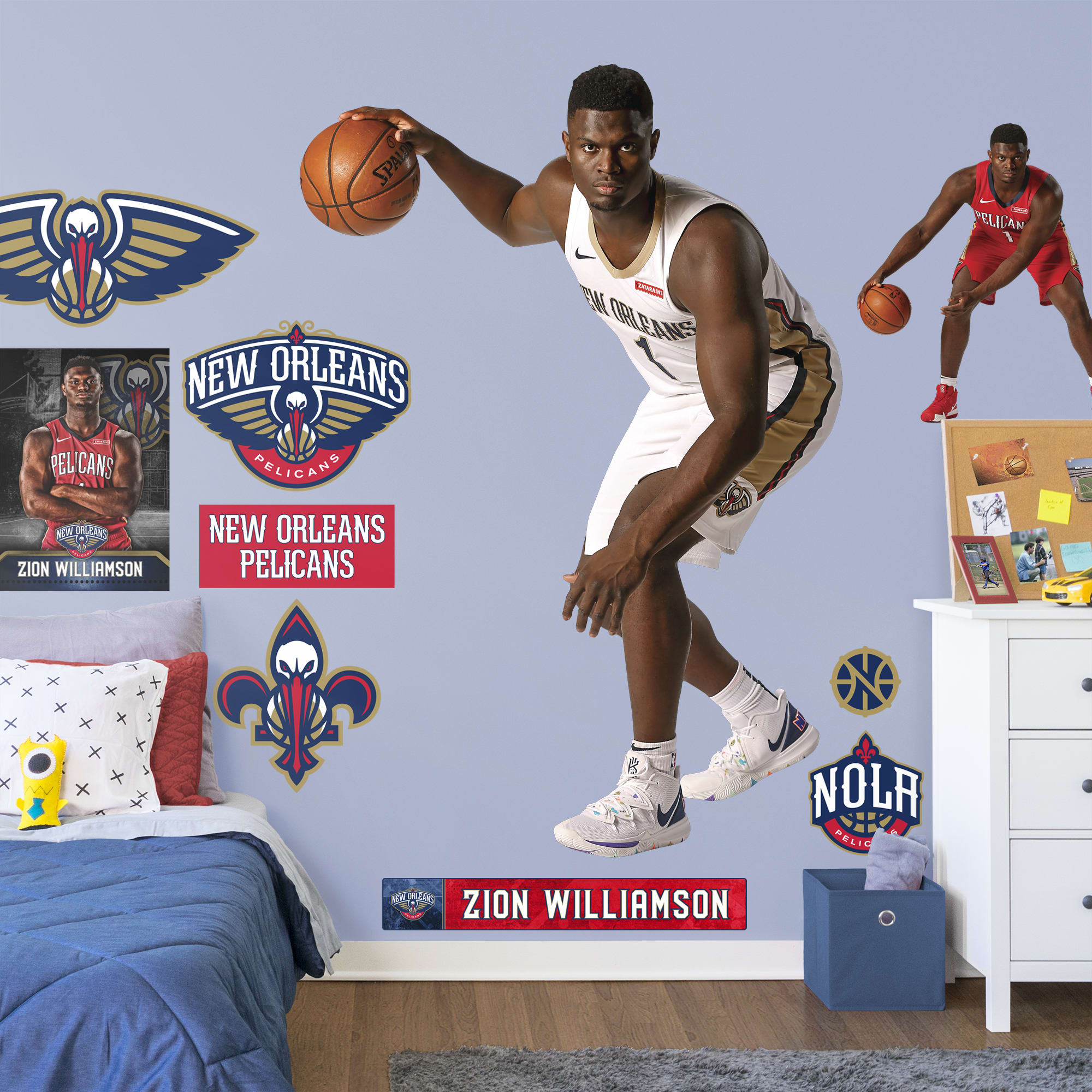 New Orleans Pelicans: Zion Williamson 2022 - Officially Licensed NBA  Removable Adhesive Decal
