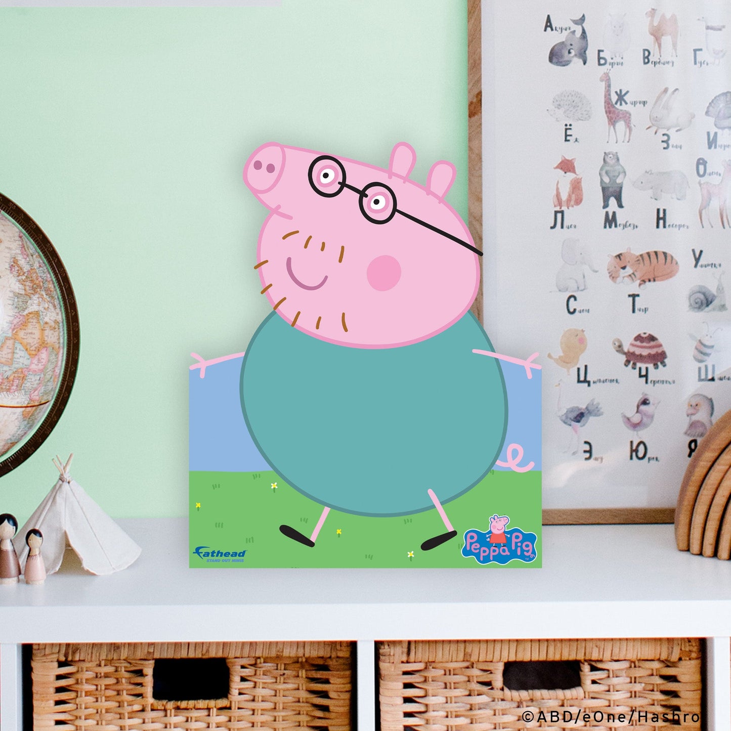 Peppa Pig: Daddy Stand out Mini Cardstock Cutout - Officially Licensed Hasbro Stand Out