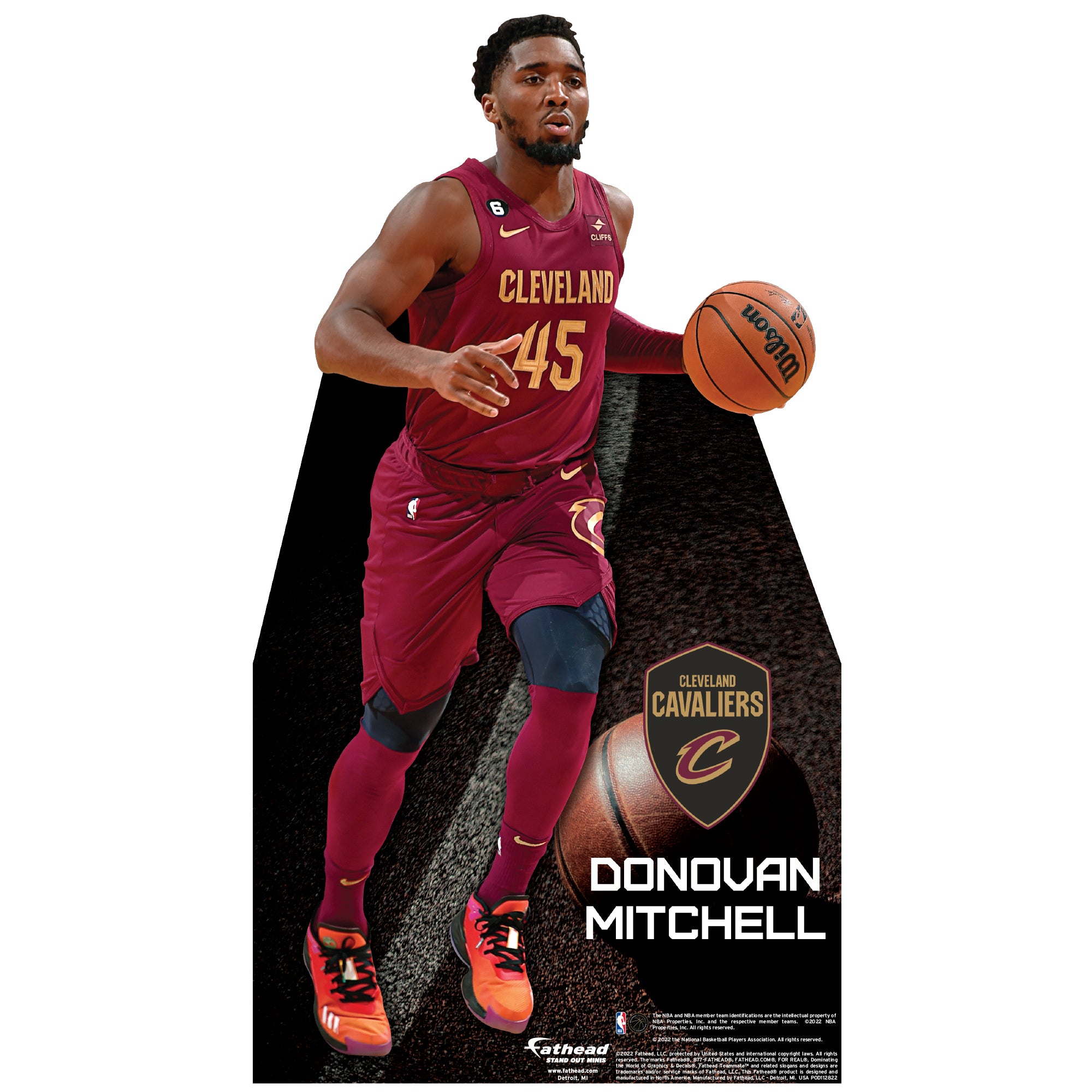 Cleveland Cavaliers Trading Card Donovan Mitchell Homage Retro