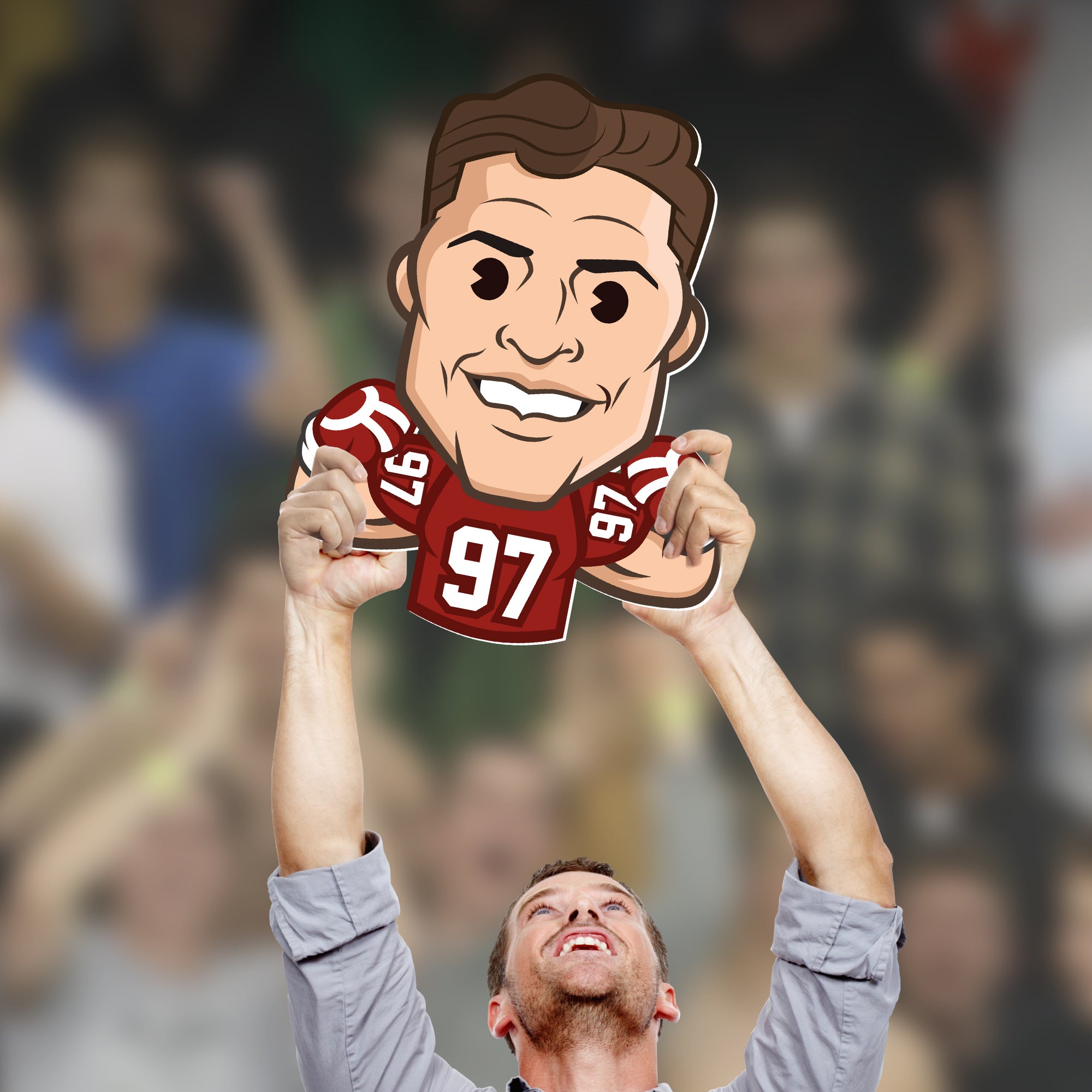 San Francisco 49ers: Nick Bosa 2022 Emoji - Officially Licensed NFLPA  Removable Adhesive Decal