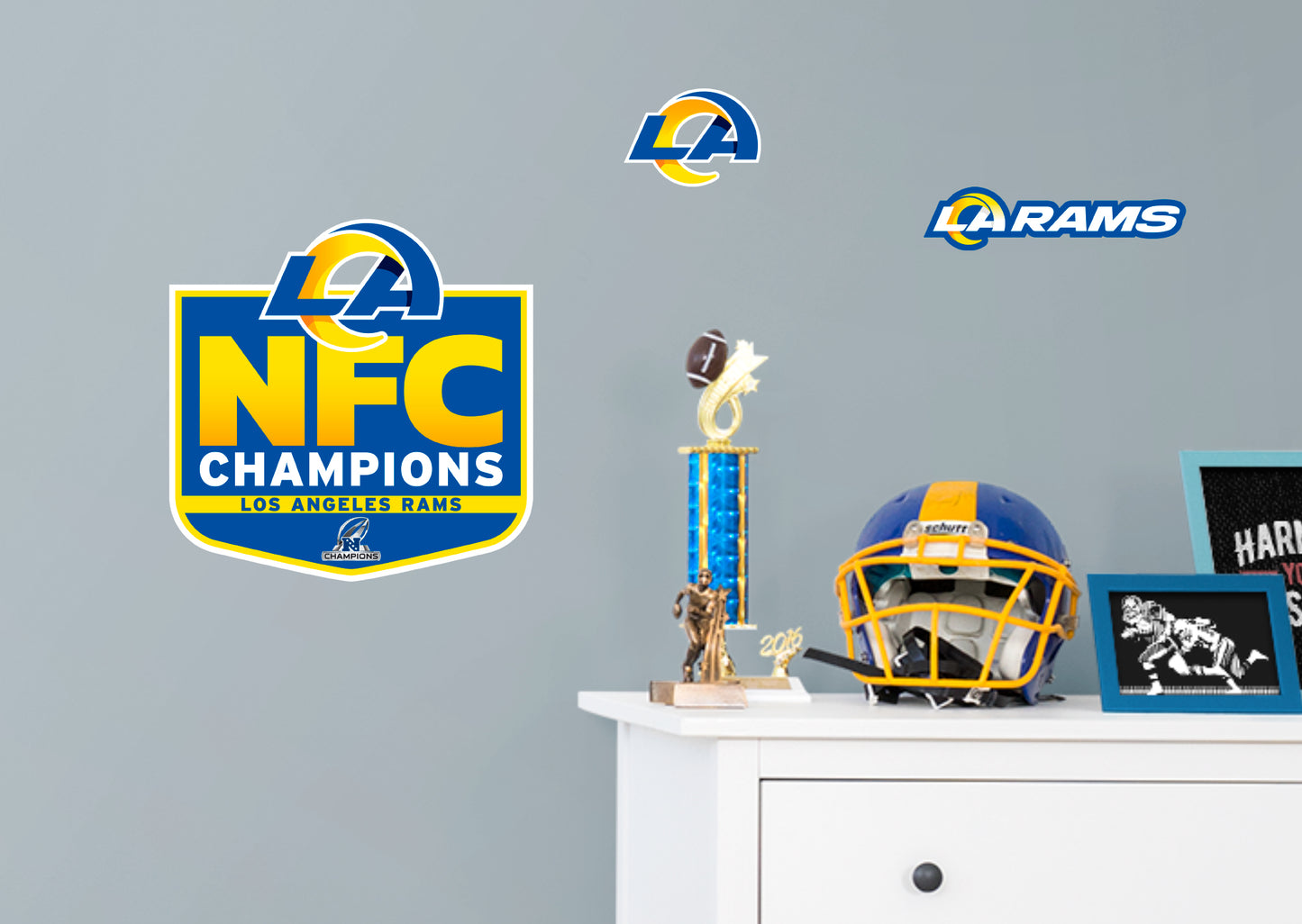 Los Angeles Rams: 2022 NFC Champions Logo - Officially Licensed NFL Removable Adhesive Decal