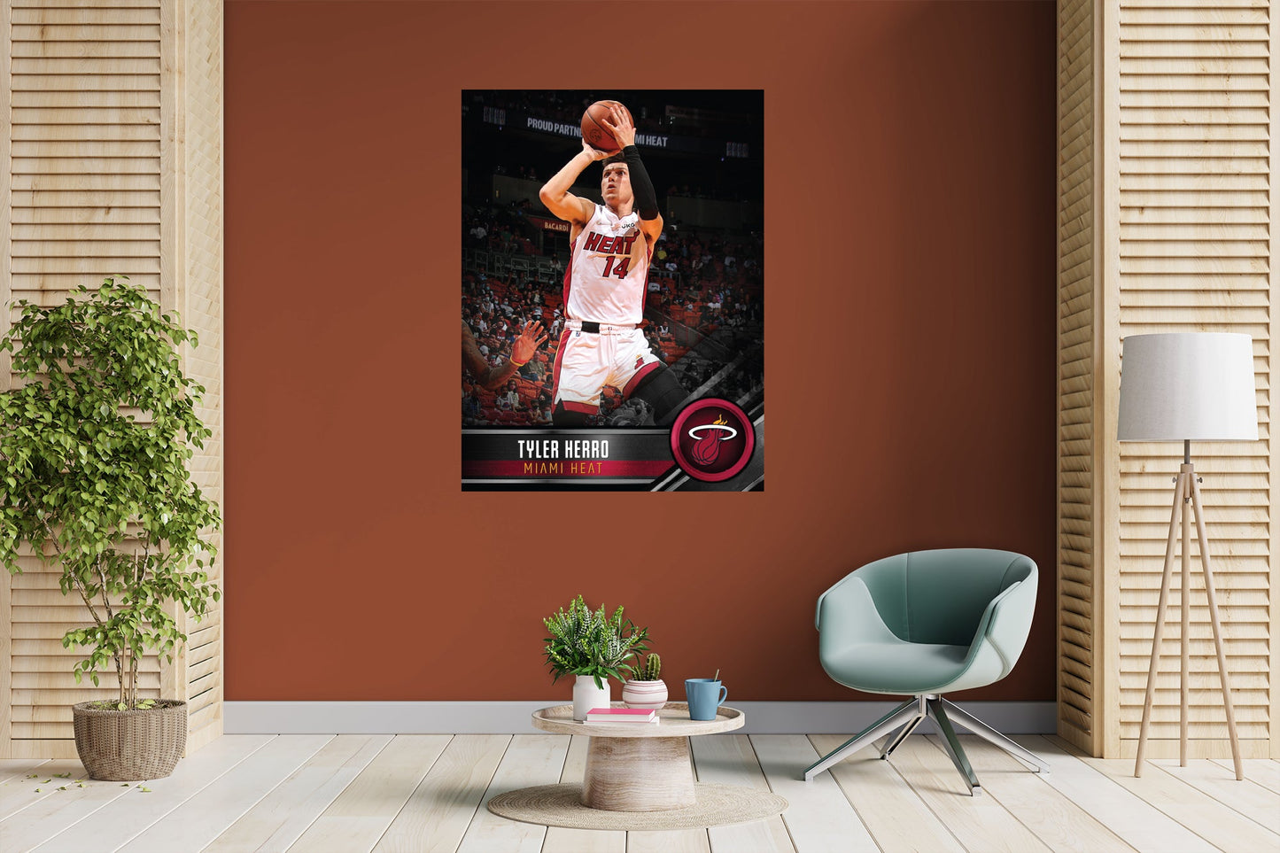 Miami Heat: Tyler Herro Poster - Officially Licensed NBA Removable Adhesive Decal