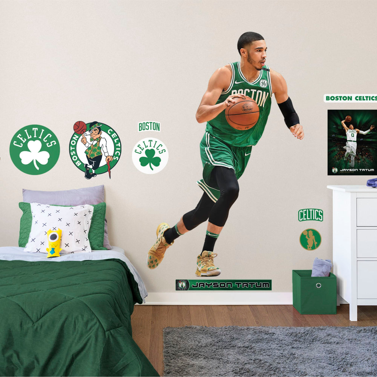 Jayson Tatum - Official NBA - Reusable Vinyl Wall Decals – Fathead