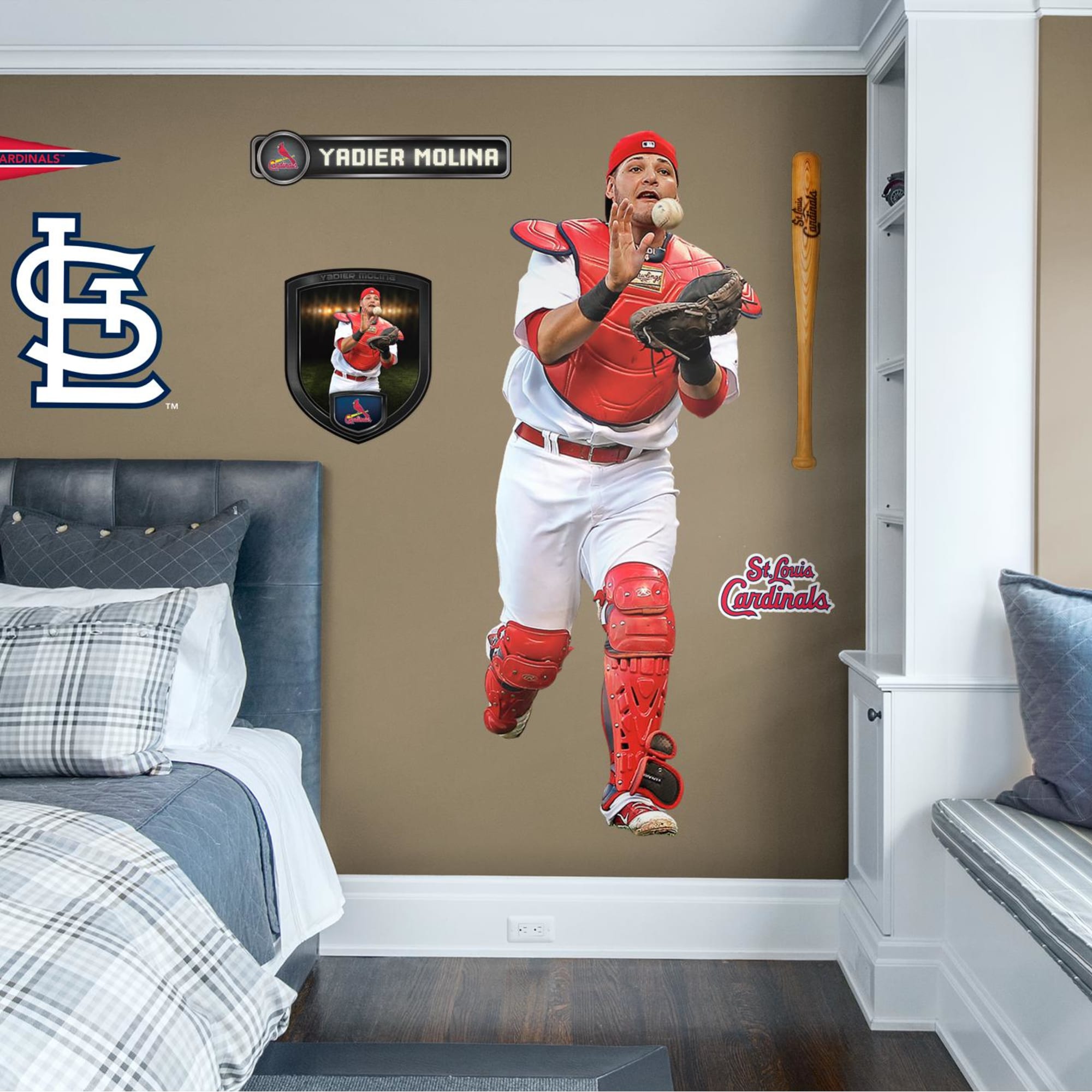 Fathead Yadier Molina St. Louis Cardinals Player Wall Decal