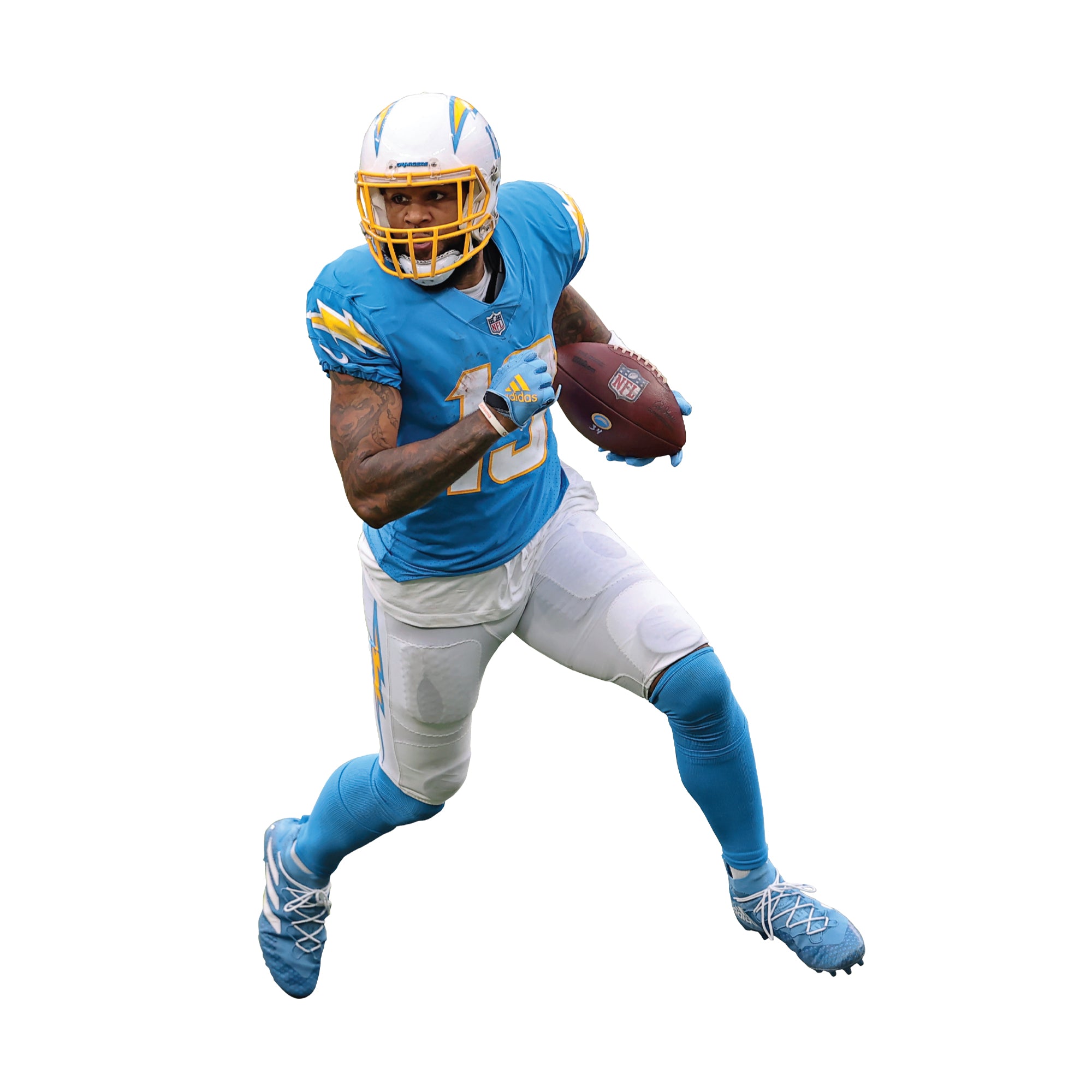 Los Angeles Chargers: Keenan Allen 2021 GameStar - NFL Removable Adhesive Wall Decal Large