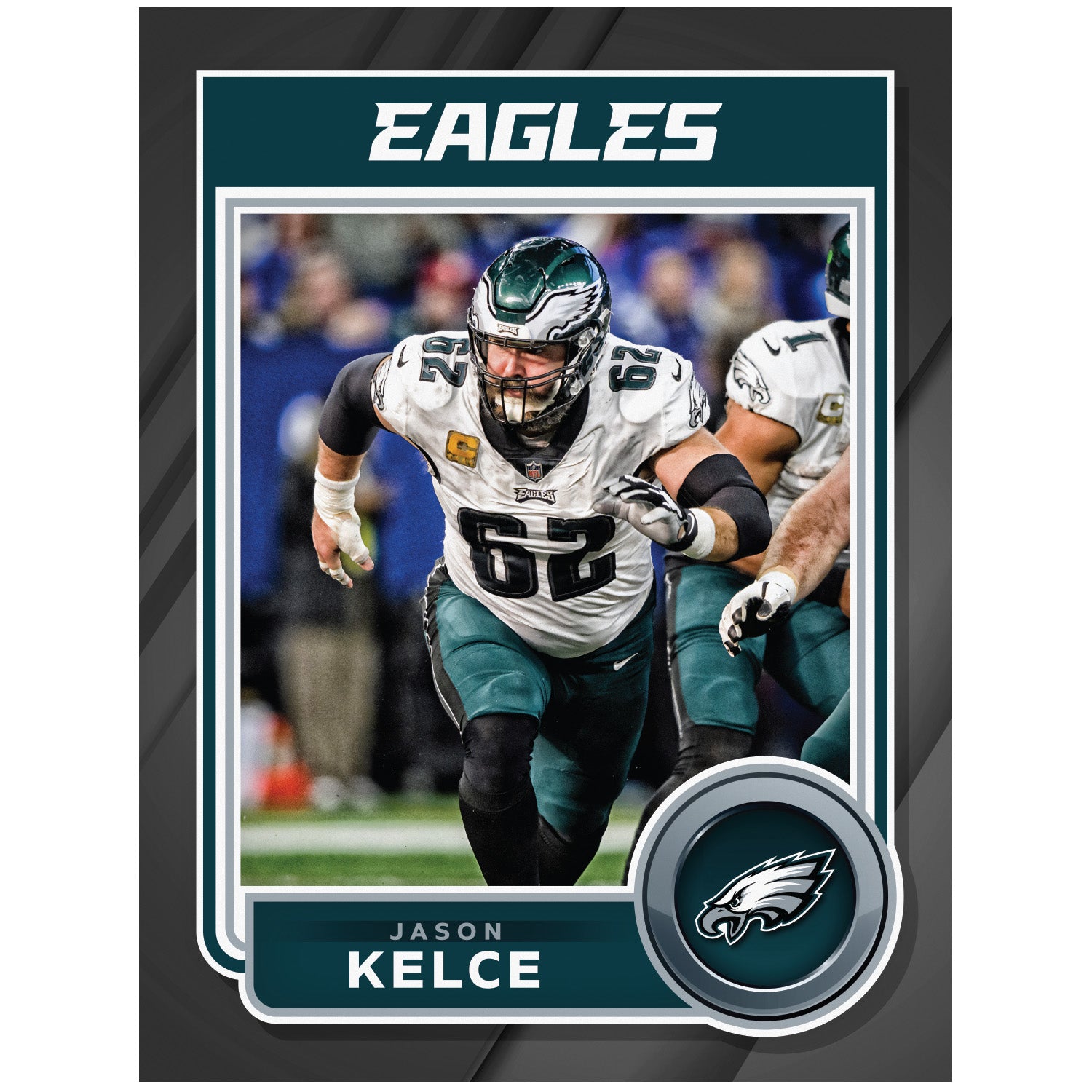Philadelphia Eagles: Jason Kelce 2023 Poster - Officially Licensed NFL